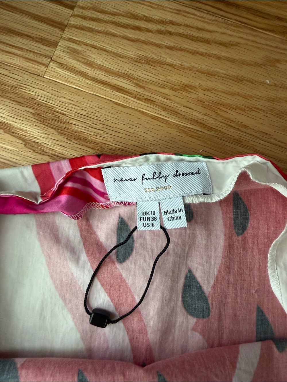 Never Fully Dressed Strawberry Print Halter Maxi Dress Size 6 - Picture 3 of 9